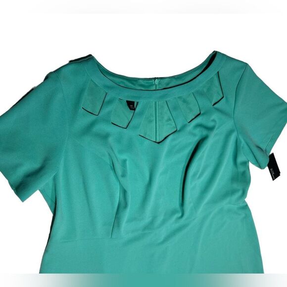 NWT Alyx Teal Short Sleeve Mini Dress Light Blue Chest Cutout Circle Dress - Picture 3 of 8